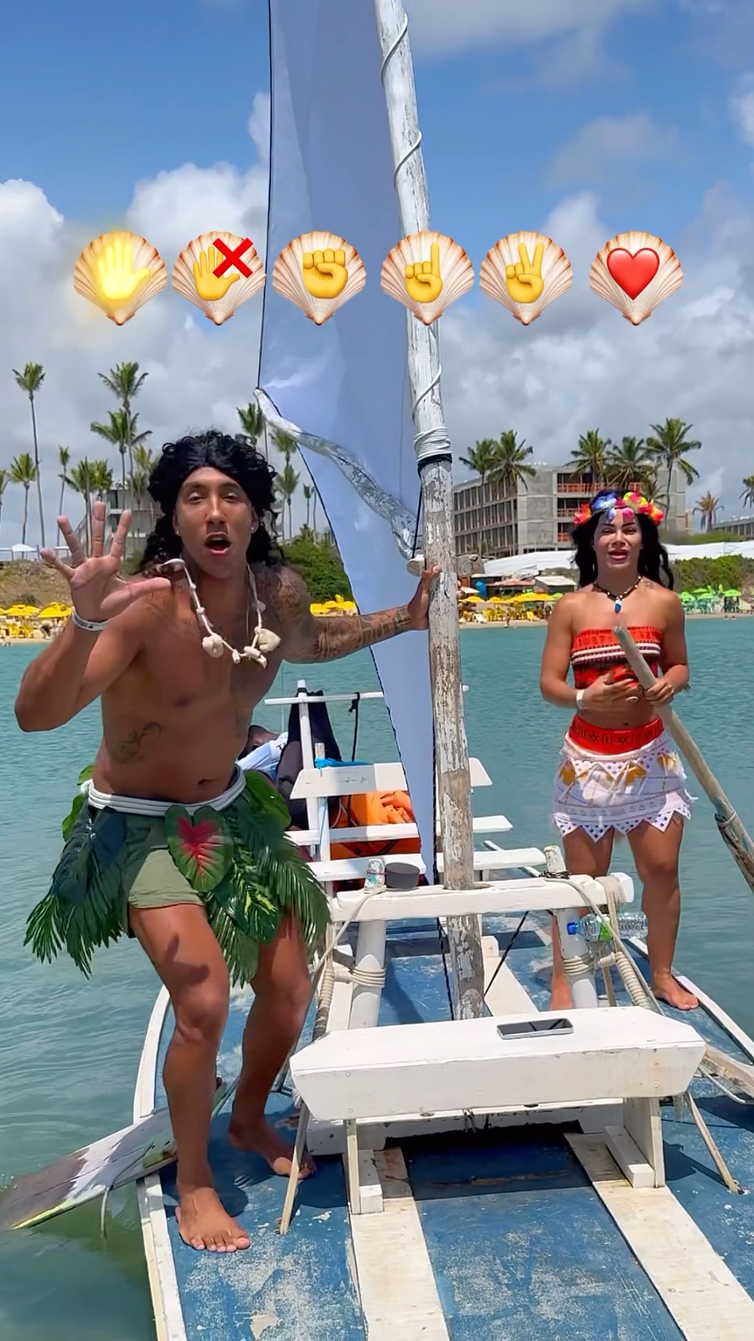 Quantos emoji você conseguiu fazer?@mayca.brasil #challenge #moana #maui #fantasy #short #shorts